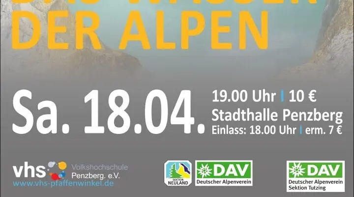 Das Wasser der Alpen | © vhs pfaffenwinkel
